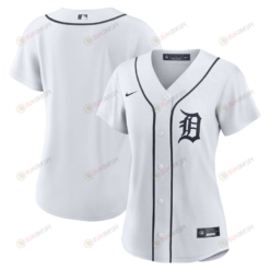 Detroit Tigers Women Home Jersey - White