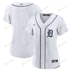 Detroit Tigers Women's Home Blank Jersey - White