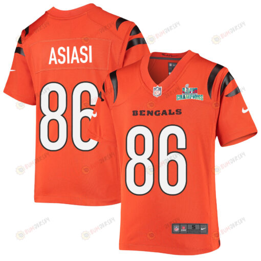 Devin Asiasi 86 Cincinnati Bengals Super Bowl LVII Champions Youth Alternate Game Jersey - Black