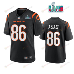 Devin Asiasi 86 Cincinnati Bengals Super Bowl LVII Men's Jersey- Black