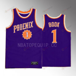 Devin Booker 1 Phoenix Suns Purple Jersey Western Classic