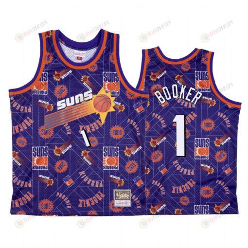 Devin Booker 1 Phoenix Suns Purple Tear Up Pack Jersey