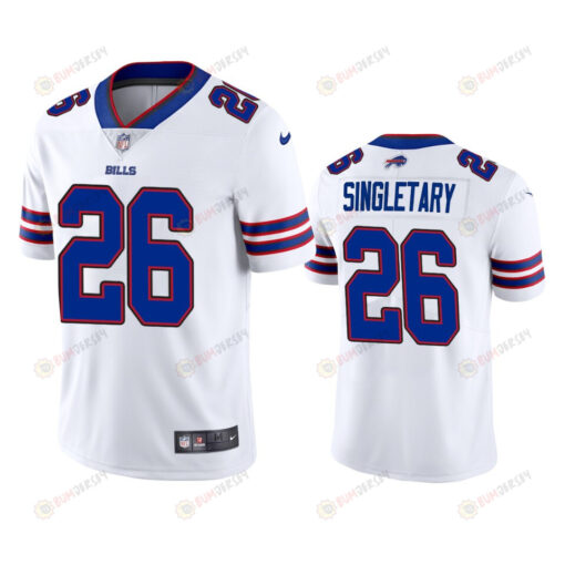 Devin Singletary 26 Buffalo Bills White Vapor Limited Jersey