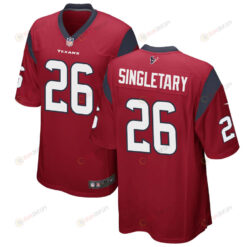 Devin Singletary 26 Houston Texans Alternate Game Men Jersey - Red