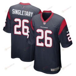 Devin Singletary 26 Houston Texans Game Men Jersey - Navy