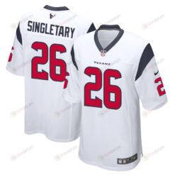 Devin Singletary 26 Houston Texans Game Men Jersey - White