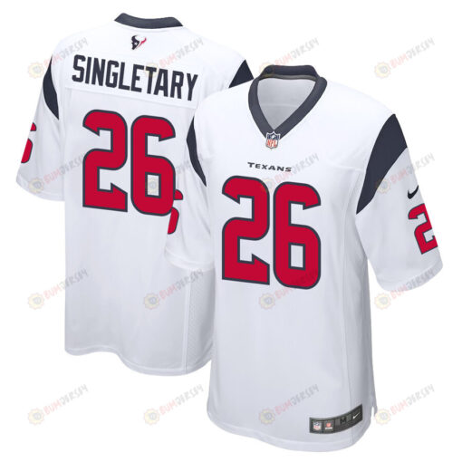 Devin Singletary 26 Houston Texans Game Men Jersey - White