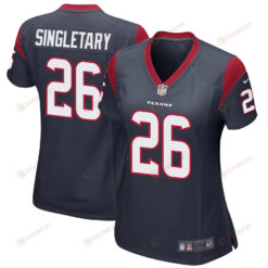 Devin Singletary 26 Houston Texans Game Women Jersey - Navy