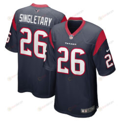 Devin Singletary 26 Houston Texans Team Game Men Jersey - Navy