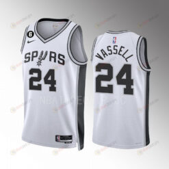 Devin Vassell 24 San Antonio Spurs 2022-23 Association Edition White Men Jersey Swingman