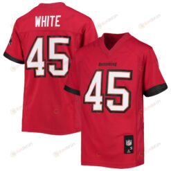 Devin White 45 Tampa Bay Buccaneers Youth Player Jersey - Red