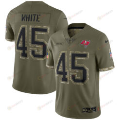 Devin White Tampa Bay Buccaneers 2022 Salute To Service Limited Jersey - Olive