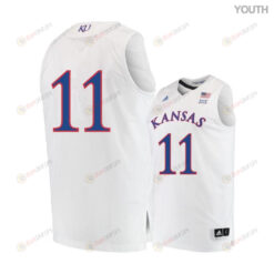Devon Dotson 11 Kansas Jayhawks Basketball Youth Jersey - White