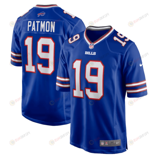 Dezmon Patmon 19 Buffalo Bills Men's Jersey - Royal