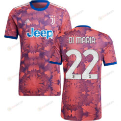 Di Maria 22 Juventus Men 2022/23 Third Jersey - Pink/Blue