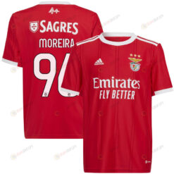 Diego Moreira 96 Benfica 2022/23 Home Men Jersey - Red