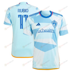 Diego Rubio 11 Colorado Rapids 2023 New Day Kit Men Jersey - Light Blue