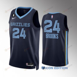 Dillon Brooks 24 Memphis Grizzlies Navy Jersey 2022-23 Icon Edition Swingman