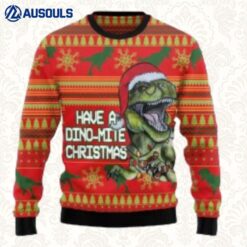 Dinosaur Funny Christmas Ugly Sweaters For Men Women Unisex