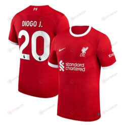 Diogo Jota 20 Liverpool 2023/24 Home Men Jersey - Red