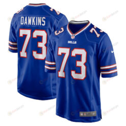 Dion Dawkins 73 Buffalo Bills Game Player Jersey - Royal