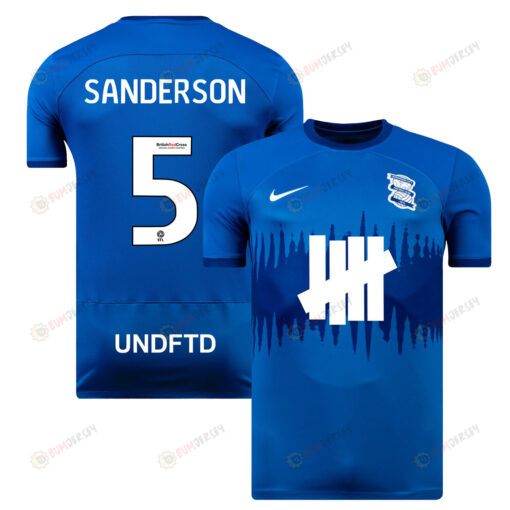 Dion Sanderson 5 Birmingham City 2023/24 Home Men Jersey - Blue