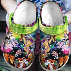 Disney Villains Happy Characters Pattern Crocs Classic Clogs Shoes In Colorful - AOP Clog