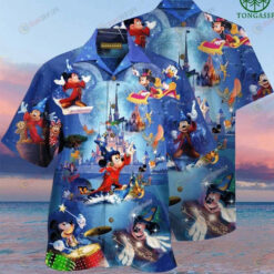 Disney Wonderful Worlds Mickey Magic Hawaiian Shirt