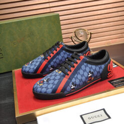 Disney x Gucci GG Monogram Low 'Blue' Shoes Sneakers