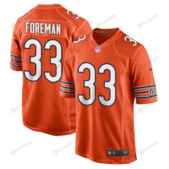 D??nta Foreman 33 Chicago Bears Men Alternate Game Jersey - Orange
