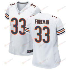 D??nta Foreman 33 Chicago Bears WoMen's Jersey - White