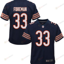 D??nta Foreman 33 Chicago Bears Youth Jersey - Navy