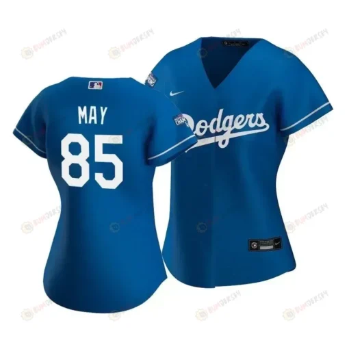 Dodgers Dustin May 85 2020 World Series Champions Royal Alternate Women's Jersey