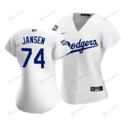 Dodgers Kenley Jansen 74 2020 World Series Champions White Home Women's Jersey