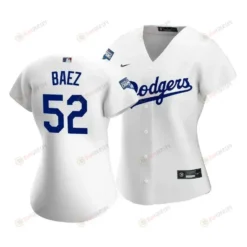 Dodgers Pedro Baez 52 2020 World Series Champions White Home Women's Jersey