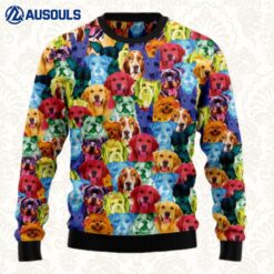 Dog Colorful Ugly Sweaters For Men Women Unisex