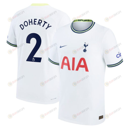 Doherty 2 Tottenham Hotspur Men 2022/23 Home Player Jersey - White