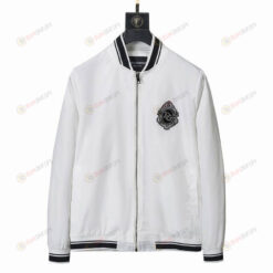 Dolce & Gabbana Logo Bomber Jacket In White