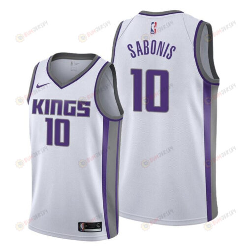 Domantas Sabonis 10 Sacramento Kings 2022 Association Edition White Jersey Jersey