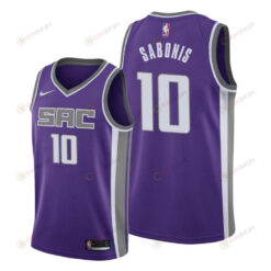 Domantas Sabonis 10 Sacramento Kings 2022 Icon Edition Purple Jersey Jersey