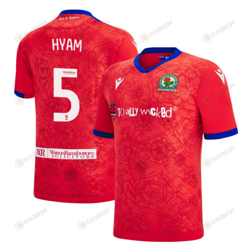 Dominic Hyam 5 Blackburn Rovers 2022-23 Third Jersey - Red