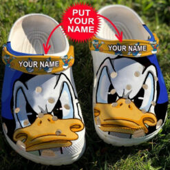 Donald Duck Disney Custom Name Crocs Crocband Clog Comfortable Water Shoes - AOP Clog