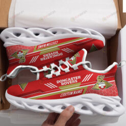 Doncaster Rovers Logo Custom Name Pattern 3D Max Soul Sneaker Shoes