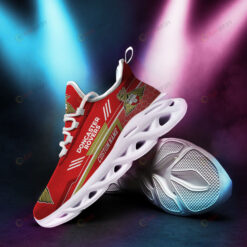 Doncaster Rovers Logo Pattern Custom Name 3D Max Soul Sneaker Shoes