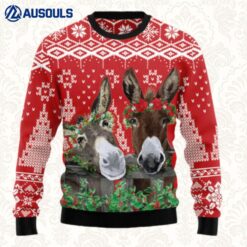 Donkey Buddies Christmas Ugly Sweaters For Men Women Unisex
