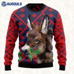 Donkey Christmas Ugly Sweaters For Men Women Unisex