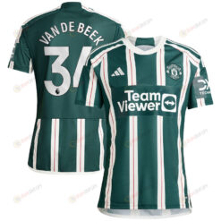 Donny Van De Beek 34 Manchester United 2023/24 Away Men Jersey - Green