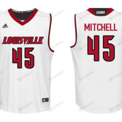 Donovan Mitchell 45 Louisville Cardinals College Basketball Men Jersey - White