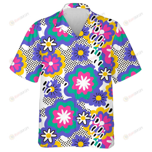 Doodle Pride Flag Peace Sign And People Hippie Style Design Hawaiian Shirt