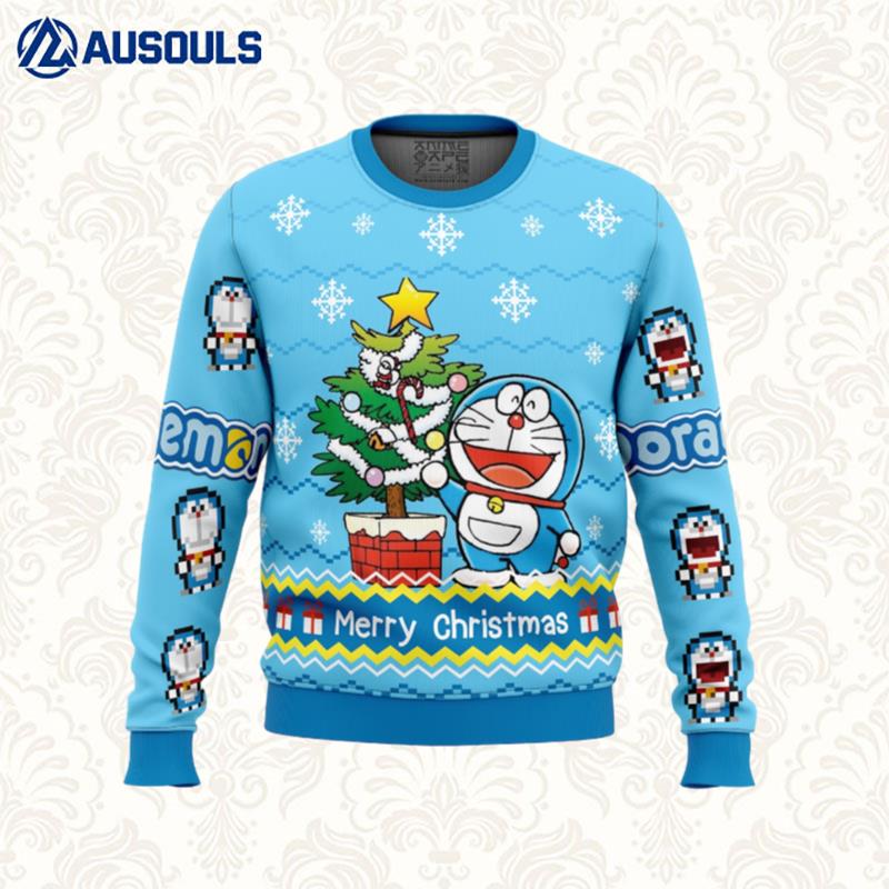 Doraemon Ugly Sweaters For Men Women Unisex